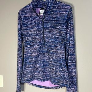 Nike Pro Half Zip Athletic Long Sleeve Collared Top